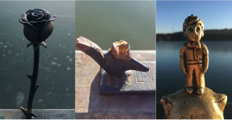Photo of foto | Trandafirul Micului Prinț a fost furat de la Valea Morilor. Un moldovean este gata să instaleze alte 15 sculpturi ale florilor din bani proprii