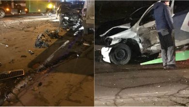 Photo of foto | Două mașini au fost făcute zob după ce s-au tamponat în această noapte pe str. Cuza Vodă din capitală. Care este starea șoferilor?