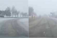 Photo of video | Iarna e în toi la nordul țării! Fulgi mari de zăpadă s-au așternut în mai multe localități