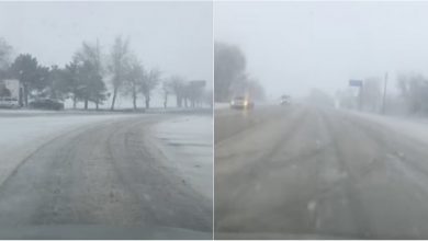 Photo of video | Iarna e în toi la nordul țării! Fulgi mari de zăpadă s-au așternut în mai multe localități