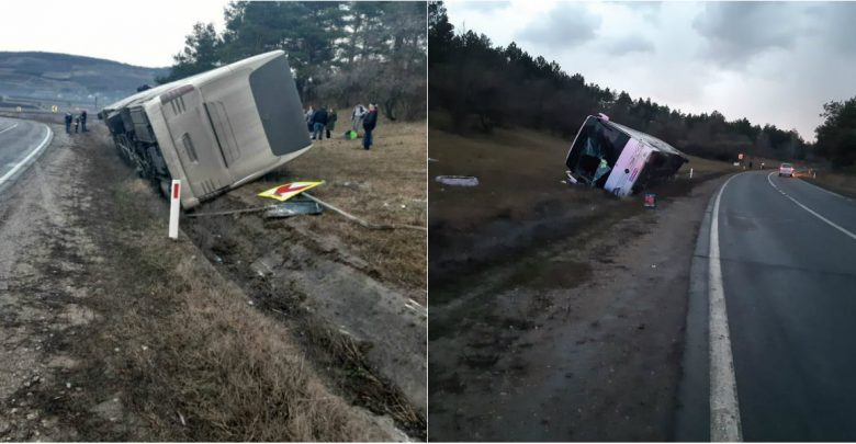 Photo of foto | Un autocar cu 38 de persoane la bord a derapat la Nisporeni. În ce stare se află șoferul și pasagerii?