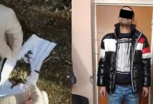 Photo of video | Un bărbat suspect, reținut cu droguri în capitală. Individul ar fi încercat arunce substanțele narcotice în plină stradă