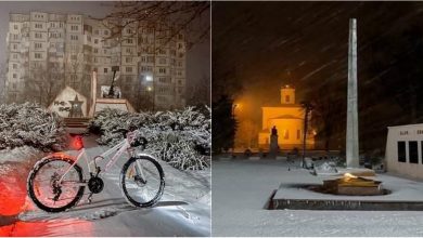 Photo of foto | Fulgi mari de zăpadă au căzut la Cahul. Orașul a fost acoperit cu o „plapumă” groasă de nea