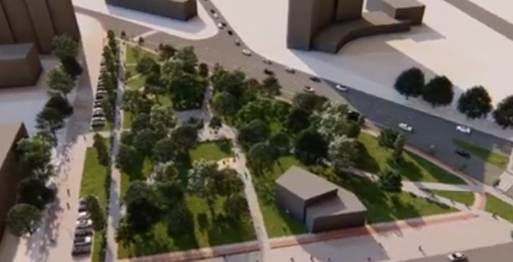 Photo of video | Locuitorii și oaspeții capitalei vor avea încă un spațiu pentru odihnă. Cum va arăta scuarul de pe str. Bucuriei după renovare?