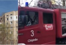 Photo of video | Flăcări puternice au cuprins un apartament din capitală. Fumul putea fi observat de la distanță