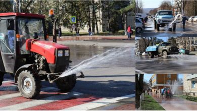 Photo of foto | Orhei – exemplu pentru Chișinău? Străzile orașului, transportul public și stațiile sunt tratate cu dezinfectanți