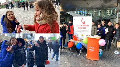 Photo of foto, video | Au luat cu ei dragostea pentru țară! Mai mulți români și moldoveni au împărțit mărțișoare pe străzile din Londra în scop caritabil