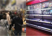 Photo of foto | Moldovenii se pregătesc de carantină? Marketurile sunt luate cu asalt, iar unele rafturi sunt deja golite