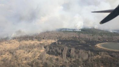 Photo of video | Incendiu de proporții în pădurea radioactivă de la Cernobîl. Un elicopter și două avioane, la fața locului