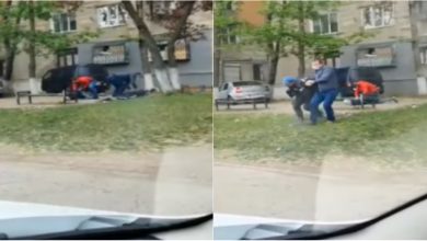 Photo of video | Momentul în care câțiva tineri sunt puși la pământ și încătușați în curtea unui bloc. Ce infracțiuni ar fi comis?