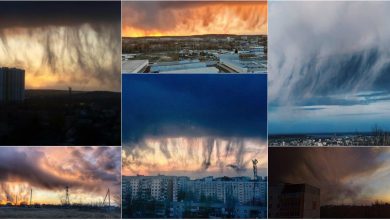 Photo of foto | Un fenomen celest spectaculos a speriat locuitorii orașului Saratov din Rusia. Ce spun specialiștii?