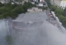 Photo of video | Imagini înfricoșătoare! Cum s-a văzut incendiul de la Moldexpo de la înălțime?