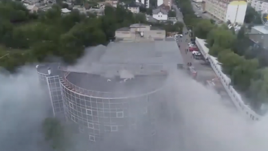 Photo of video | Imagini înfricoșătoare! Cum s-a văzut incendiul de la Moldexpo de la înălțime?