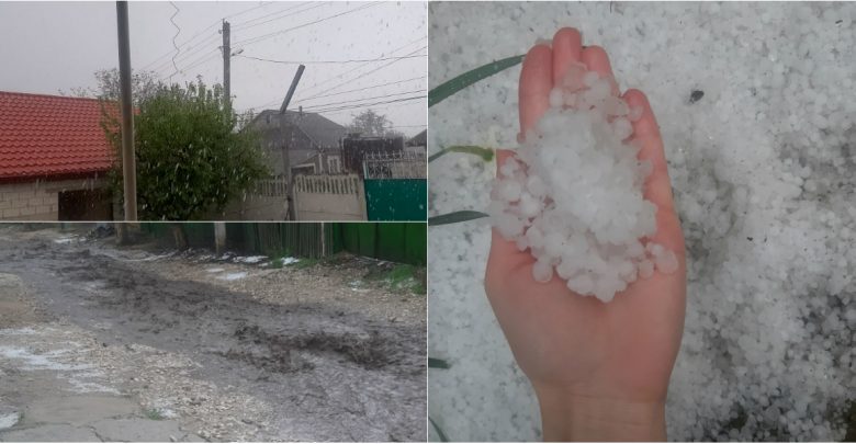 Photo of foto, video | „S-a spart cerul” la Nisporeni. O ploaie puternică cu grindină a afectat câteva regiuni