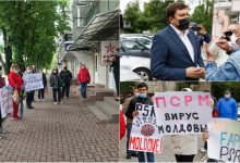 Photo of foto, video | Proteste ample în toată țara, la sediile PSRM, împotriva guvernării lui Dodon. Cetățenii, alături de Partidul ȘOR, au cerut demisia președintelui