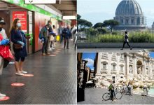 Photo of foto | Câteva mașini, oameni „înarmați” cu măști și liniște. Atmosfera din Italia după relaxarea restricţiilor