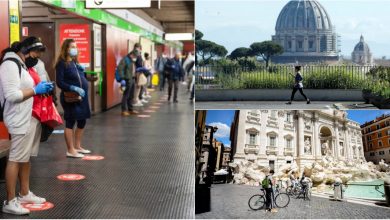 Photo of foto | Câteva mașini, oameni „înarmați” cu măști și liniște. Atmosfera din Italia după relaxarea restricţiilor