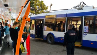 Photo of foto, video | „Atenție! Acces fără mască – interzis”. Cum au reacționat oamenii la regulile impuse în transportul public din Chișinău?