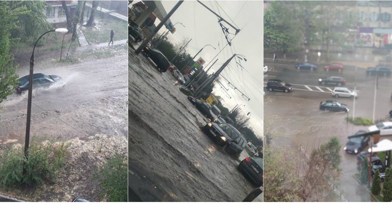 Photo of foto, video | Averse noi, probleme vechi! Ploaia puternică a transformat străzile capitalei în râuri