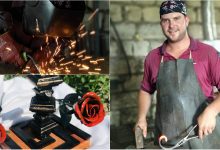 Photo of foto | A studiat pedagogia, dar s-a lăsat cucerit de forjarea decorativă. Artiom Berdaga ne arată cum o bucată de fier poate fi transformată în operă de artă