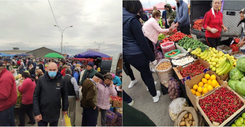 Photo of foto | În ciuda restricțiilor, zeci de oameni s-au îmbulzit să facă cumpărături la o piață din Hâncești