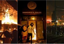 Photo of foto, video | Oamenii sunt revoltați de moartea lui George Floyd. Haos pe străzi, ruguri uriașe, mașini și clădiri incendiate