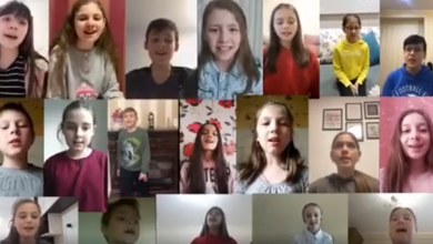 Photo of video | „Învățăm acum să fim răbdători”. Un cor de copiii din Chișinău a cântat la unison cu dascălii lor, pentru a îndemna cetățenii să stea acasă