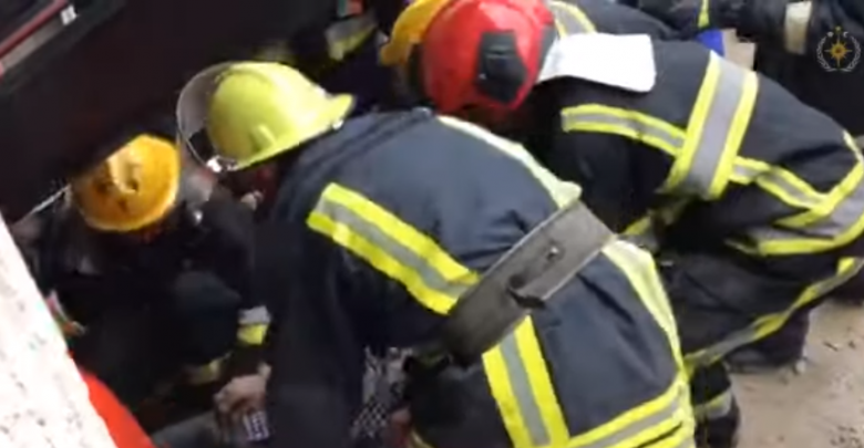 Photo of video | Momentul în care victima exploziei de la Buiucani este scoasă de sub dărâmături