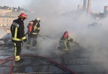 Photo of foto | Incendiu puternic pe o stradă din Chișinău. Șase echipaje de pompieri – la fața locului