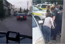 Photo of video | INSP a publicat imagini din timpul urmăririi bărbatului, care conducea haotic mașina, reținut aseară pe str. Alecu Russo din capitală