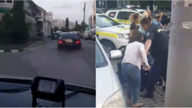 Photo of video | INSP a publicat imagini din timpul urmăririi bărbatului, care conducea haotic mașina, reținut aseară pe str. Alecu Russo din capitală