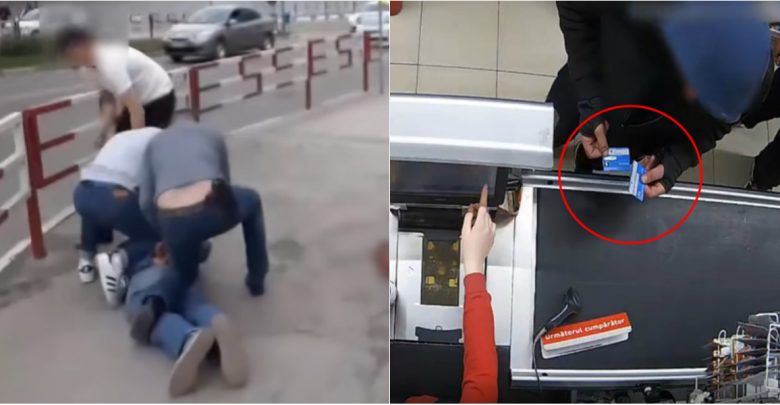 Photo of video | Un tânăr a fost bătut și lăsat fără patru carduri bancare. Presupusul vinovat, reținut în plină stradă