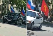 Photo of video | Ziua Națională a Rusiei, sărbătorită cu mult fast la Cahul. Mai multe vehicule au mers în coloană cu drapele