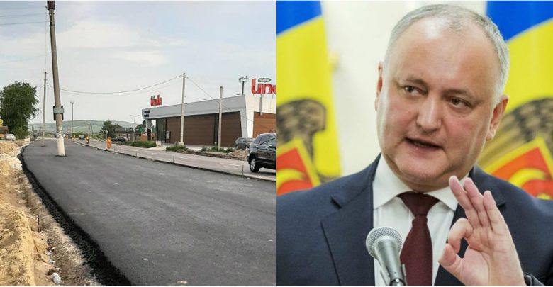 Photo of Dodon, despre drumul asfaltat în jurul pilonilor la Strășeni: „De râsul cocoșilor”