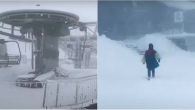 Photo of video | Locuitorii și turiștii din Polonia au întâmpinat vara cu omuleți și bulgări de zăpadă