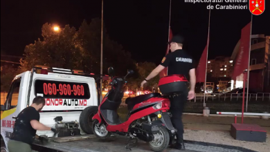 Photo of video | Un motociclist care conducea haotic, oprit de carabinieri pe o stradă din capitală. Ce concentrație de alcool avea în aerul expirat?