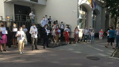 Photo of video | Flashmob în fața Consiliului Superior al Magistraturii. PAS: „Oricum o să curățăm sistemul judecătoresc”