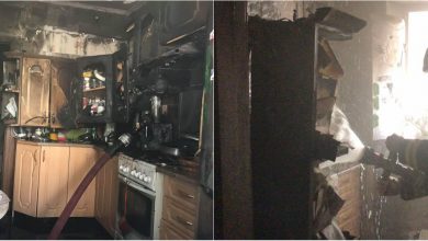 Photo of foto | Mobila din bucătărie a fost făcută scrum. Casa din care au fost salvați trei copii de la un incendiu, surprinsă în imagini