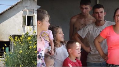 Photo of video | Nouă copii au rămas fără acoperiș deasupra capului după ce un incendiu le-a mistuit locuința. „Am mai avut o casă, dar tot a ars”