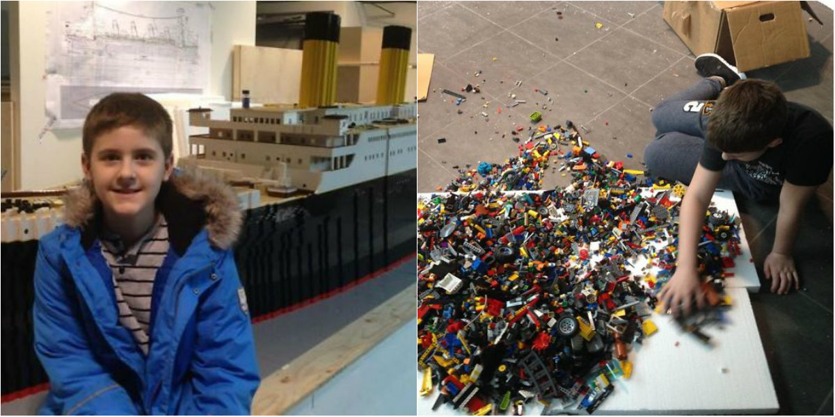 Photo of foto | Cea mai mare replică a vasului Titanic, construită de un băiat care suferă de autism