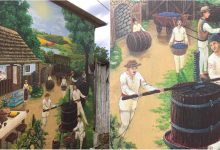 Photo of foto, video | Satul Costești devine mai frumos! În localitate a apărut o pictură murală care arată cum se face vinul