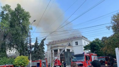 Photo of Filarmonica Națională arde timp de șapte ore. Acoperișul urmează a fi demontat