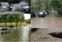 Photo of foto, video | Și după această ploaie Chișinăul a devenit „o mică Veneție”. Apa a acoperit străzile, iar în unele locuri s-au format gropi