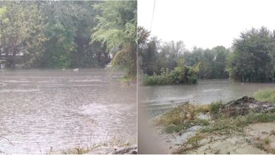 Photo of foto, video | Râul Bîc a ieșit din albie. Apa a cuprins strada Varnița