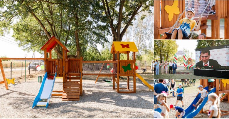 Photo of foto | Două terenuri de joacă au fost construite în localități din Moldova. Până acum, Partidul ȘOR a inaugurat 16 spații pentru copii
