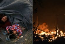 Photo of video | Cea mai mare tabără de migranți din Grecia, distrusă de un incendiu puternic! Oamenii au dormit în câmpuri