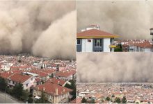 Photo of video | Imagini înfricoșătoare la Ankara. Momentul în care o furtună puternică de nisip lovește orașul