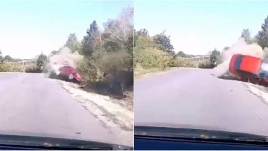 Photo of video | Imagini șocante cu accidentul de la Leova. Momentul în care mașina iese pe contrasens și se inversează de mai multe ori
