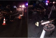 Photo of foto | Un motociclist s-a stins din viață, iar șoferul mașinii pe care a tamponat-o a ajuns la spital. Vehiculele, transformate într-un morman de fiare