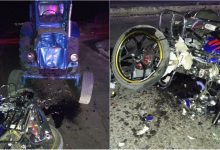 Photo of foto | O tânără a decedat după ce motocicleta pe care se afla a fost strivită de un tractor. Vehiculul se deplasa cu luminile deconectate